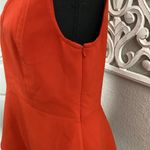 Anthropologie Leifsdottir red / orange peplum high low top - new with tags Photo 2