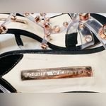 Sophia Webster Dina Crystal Studded Rose Gold Clear PVC Black Heels Sandals Shoe Size 8 Photo 5