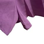 AGQT Women's Medium Purple Tie Front Romper Short Sleeve Casual Photo 13