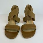 Stuart Weitzman Heeled Sandals 10 Midexter Stretch Strappy Chunky Leather Photo 4