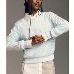 Anthropologie Blue Sequin Velvet Sweatshirt Large NEW Photo 0