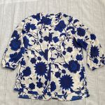 C&E  winter floral tunic blouse with quarter length sleeves. Photo 5