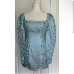 SAU LEE Jen Mini Dress 6 Blue Photo 4