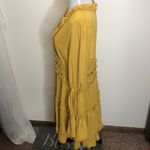 Boohoo yellow drape sleeve skater dress size 12 Photo 7