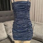 🌸AMTIOUS shiny blue mini dress ✨ Photo 0