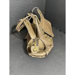 Patricia Nash Patricia‎ Nash Ergo Satchel Green Leather Studded Hobo Shoulder Bag Purse Photo 4