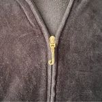 Juicy Couture  Black‎ Velour Bling Zip Hoodie From 2012 Made In U.S. SIZE MEDIUM Photo 5