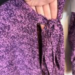 H by Halston H Halston | Purple Long Sleeve Patterned Wrap Dress Size Small NWT Photo 3