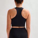 Girlfriend Collective Paloma Racerback Bra in Black, Size Small Photo 3