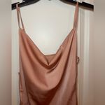 Cider Women’s Slip Dress Blush Pink with side Slit Size M Photo 4
