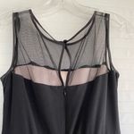 Eliza J Black Mesh Lace Midi Dress Photo 3