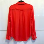 Anthropologie  Maeve Orange Collared Blouse Photo 3