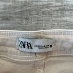 ZARA Marine Straight Womens Jones Ivory, High Rise, Raw Hem, Wide Leg A13 Photo 3