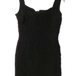 Tadashi Shoji Tadashi Vintage Size Large Black Bodycon Panel Tank Dress Mini Photo 0