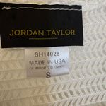 Jordan Taylor White Sheer Knit Swim Cover Up S Beach Resort Vacation Minimalist Photo 2