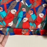 Tucker New Multicolor Parrot Deco Silk Blend Shorts #MBG Red Size M Photo 8