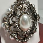 Retro Brooch / Scarf Pin #173 White Photo 1