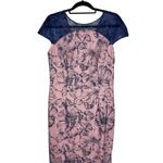 JS Collections  WINNIE COLUMN GOWN Dark Blush Lace Overlay Sz 10 Mother of Bride Photo 5