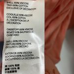 Free People  Peach Sequin Bell Sleeve Blouse Photo 7