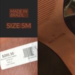 VINTAGE GRACIENNE BLUE & SILVER PATENT LEATHER PEEP TOE BRAZILIAN PUMPS (5) Photo 14