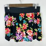 Aeropostale Floral Mini Skirt M Black Pink Y2K Coquette Soft Girl Dopamine Size M Photo 6