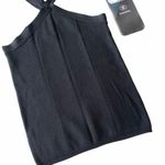 Wayne Rogers Vintage 90’s:  ❤︎ Strappy Ribbed Silk Top ❤︎ Cross Front Halter Neck Photo 4