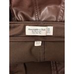 Abercrombie & Fitch  Pants 31 / 12L Womens 90s Straight Curve Love Brown Leather Photo 5