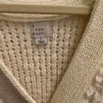 Chunky White Sweater Size L Photo 2