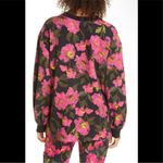 Alice + Olivia  floral blouson Gaia  sleeve sweatshirt‎ sz medium Photo 3