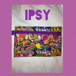 Ipsy  Graffiti cosmetics bag multi colored (purple,yellow,pink,green,blue,orange) Photo 1