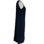 Cut Loose Medium Black Midi Dress Sleeveless Boho Lagenlook Photo 2