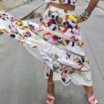 ZARA Blogger’s Fav| NWT Long Printed Multicolored Skirt Photo 0