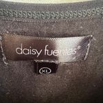 Daisy Fuentes  Lace Slip Dress Nightgown Y2K 2000s Glam Vampire Goth Black Medium Photo 2