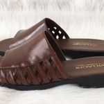 Liz Claiborne 🆕Villager Brown Leather Sandals Photo 1