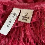 Cato  Pink Gold Diamond V neck Sleeveless Tank Top Blouse Size Small Womens Photo 4