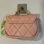 Badgley Mischka Mini Vegan Leather Crossbody Bag Charm in Blush Pink - NWT Photo 1