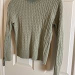 Jeanne pierre Cable Knit Turtleneck Sweater Sage Size small Photo 2