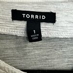 Torrid  Women's Gray Double Knit Moto Jacket - Size 1 (14/16 - 1x) Photo 3