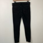 Mother High Waisted Looker Jeans A Model Spy Black Denim Slim Leg Womens Size 28 Photo 6