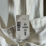 Aeropostale Solid Twill Skirtall White Overall Mini Dress Women’s Small NWT Photo 3