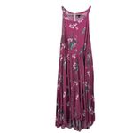 Torrid  Berry Pink Floral Challis High Neck Hi Lo Sleeveless Pockets Dress‎ 1X Photo 4