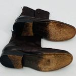 Frye  Women's Phillip Military Zip Boot Dark Brown Leather Size 37 Photo 7