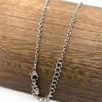 Silver Chevron Geometric Pendant Necklace Modern Boho Festival Coastal Cowgirl Photo 2