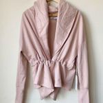 Young Fabulous and Broke Blush Pink Open Front Hoodie Sweater Jacket Photo 1