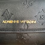 Adrienne Vittadini  black faux leather embossed backpack Photo 1