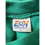VTG 80s 90s Kauai‎ Hawaii T Shirt USA Made Single Stitch 100% Cotton Puffy Blue Size L Photo 3
