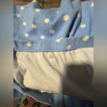 SO  women’s juniors zip front baby blue with white polka dots mini skirt size‎ xl Photo 2