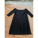 Vintage STILE BENETTON Black Women’s 3/4 Sleeve Italian Open Back Tunic Top M Black Size M Photo 3