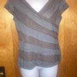 Worthington Gray & Brown T-Shirt Size Medium Photo 2