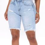 Ymi Light Wash Bermuda Shorts Photo 0
